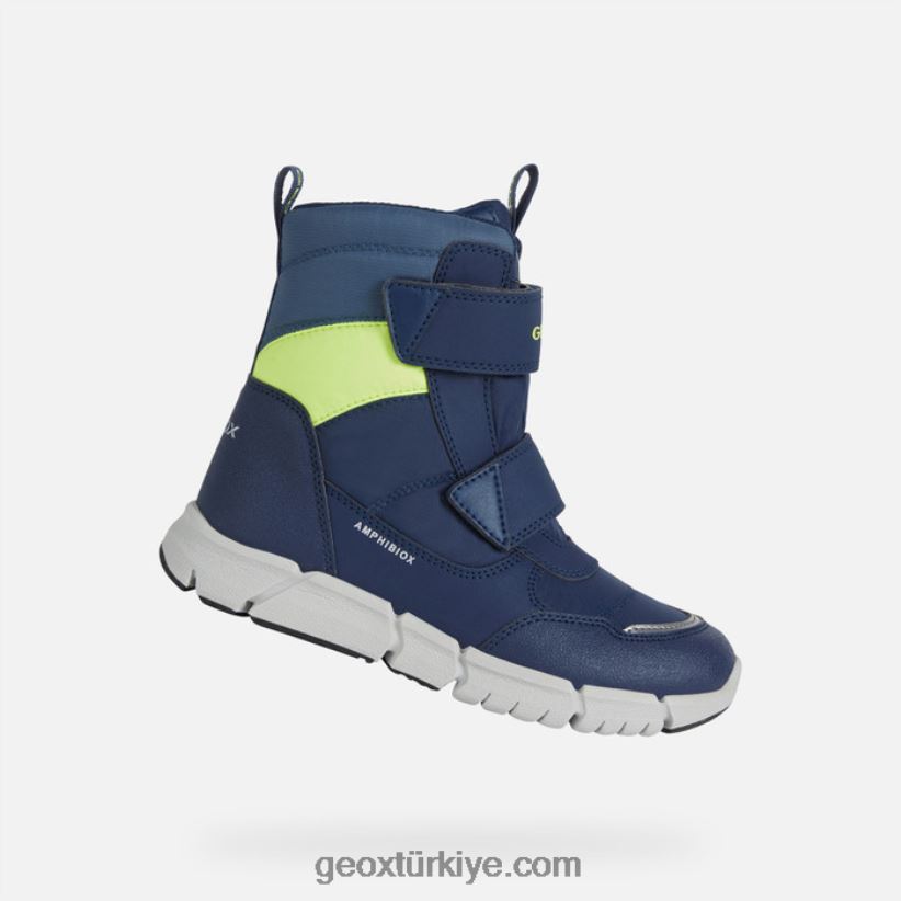 esnek abx genç lacivert/gri sarı Geox B60TP61073