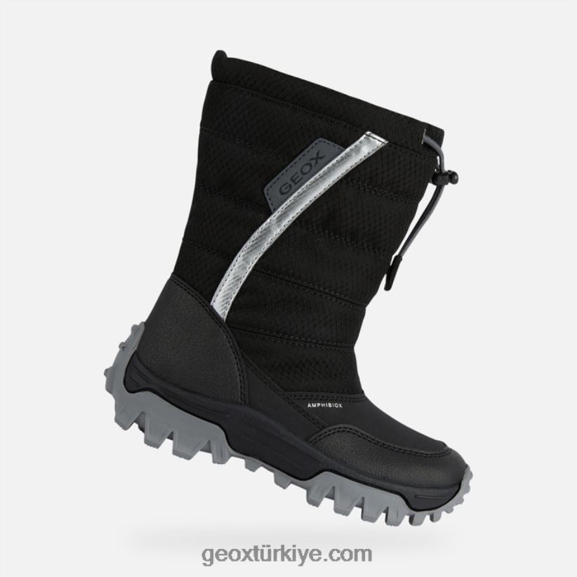 himalaya abx genç siyah gümüş Geox B60TP61160