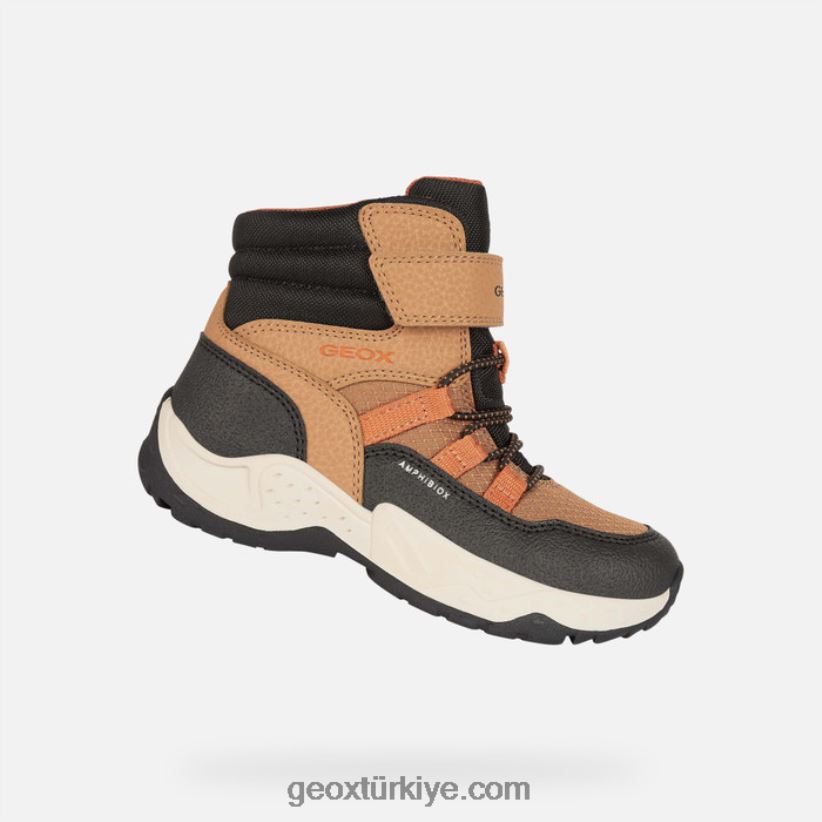 nöbetçi abx çocuğu açık kahverengi/turuncu Geox B60TP61340