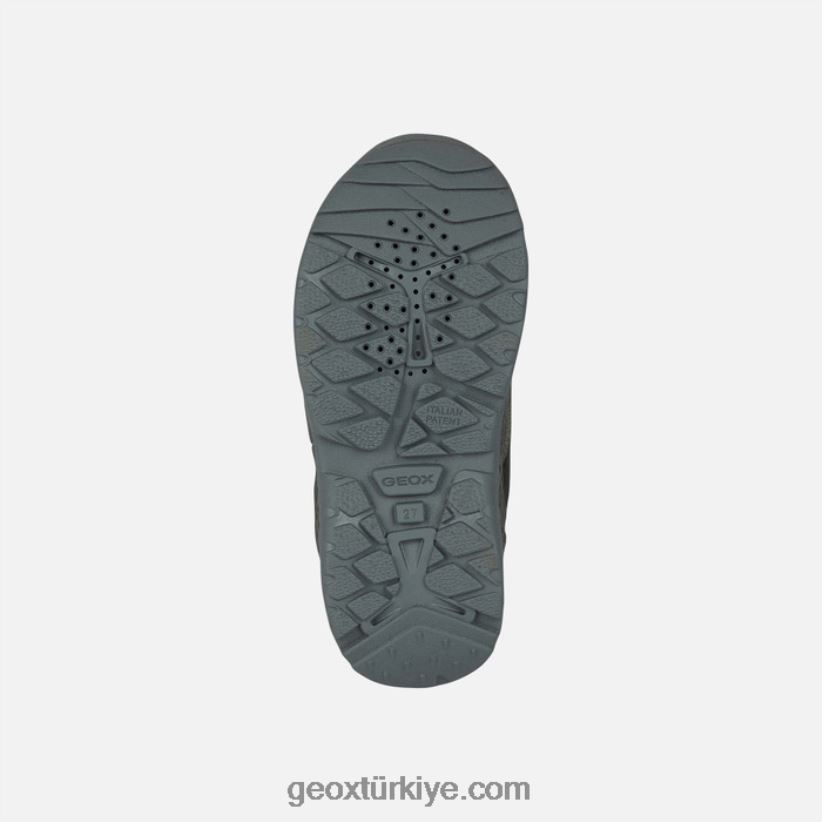 nöbetçi abx çocuğu koyu yeşil/kırmızı Geox B60TP61296