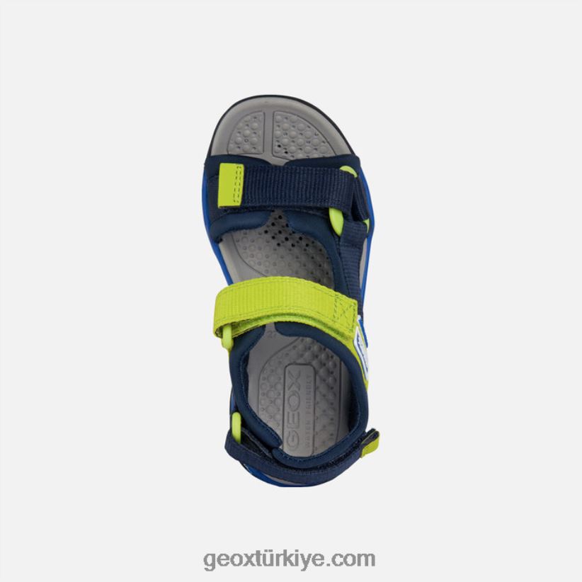 Borealis çocuğu lacivert/kireç yeşili Geox B60TP61317