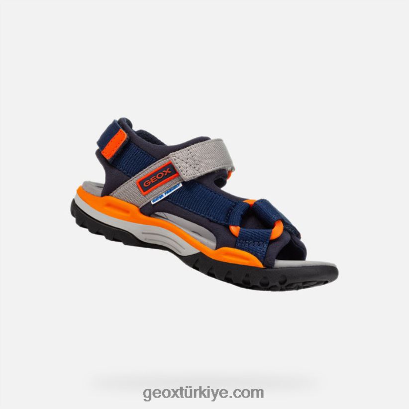 Borealis çocuğu lacivert/turuncu Geox B60TP61315