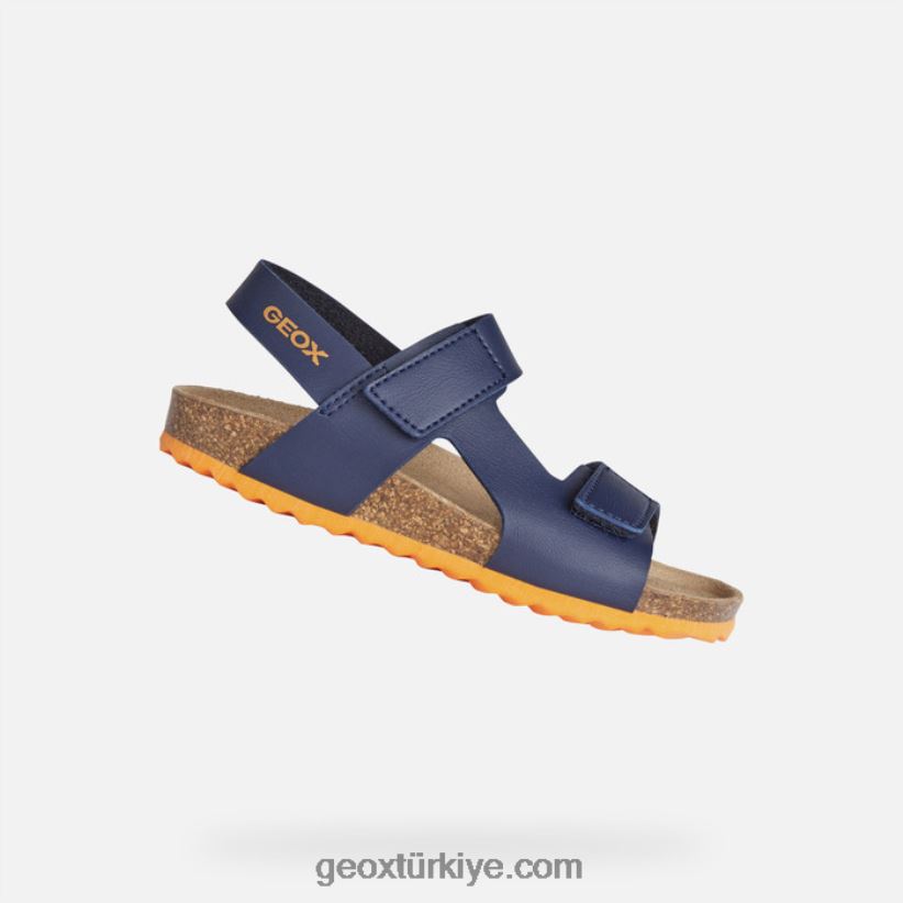 ghita çocuğu lacivert/turuncu Geox B60TP61378