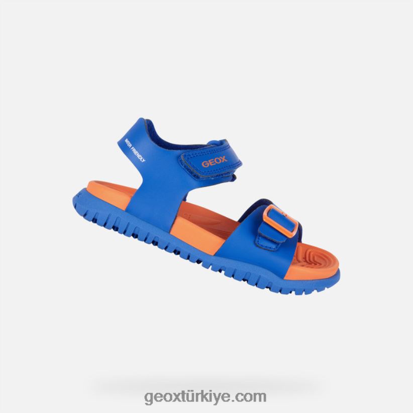 sandalet fusbetto genç asil/turuncu Geox B60TP61053