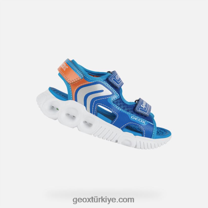 sandalet süpürgesi çocuğu asil/turuncu Geox B60TP61320