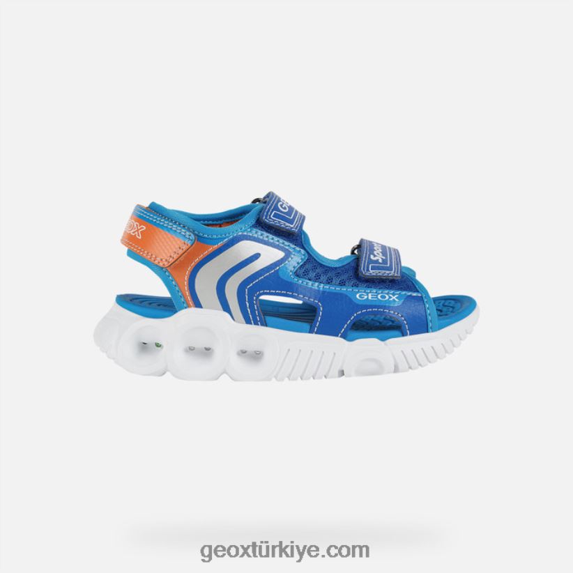sandalet süpürgesi çocuğu asil/turuncu Geox B60TP61320