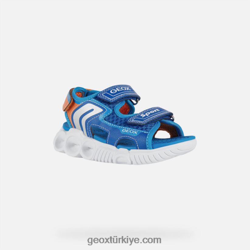 sandalet süpürgesi çocuğu asil/turuncu Geox B60TP61320