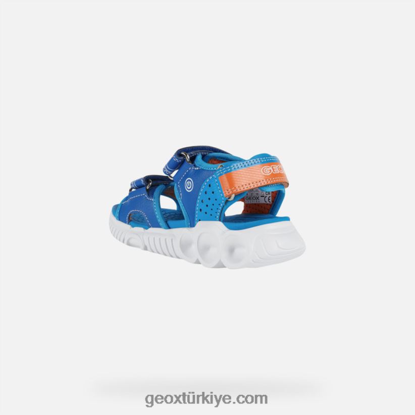 sandalet süpürgesi çocuğu asil/turuncu Geox B60TP61320
