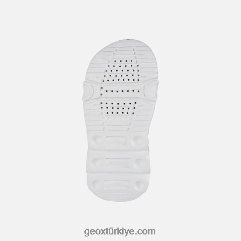 sandalet süpürgesi çocuğu kireç/siyah Geox B60TP61321
