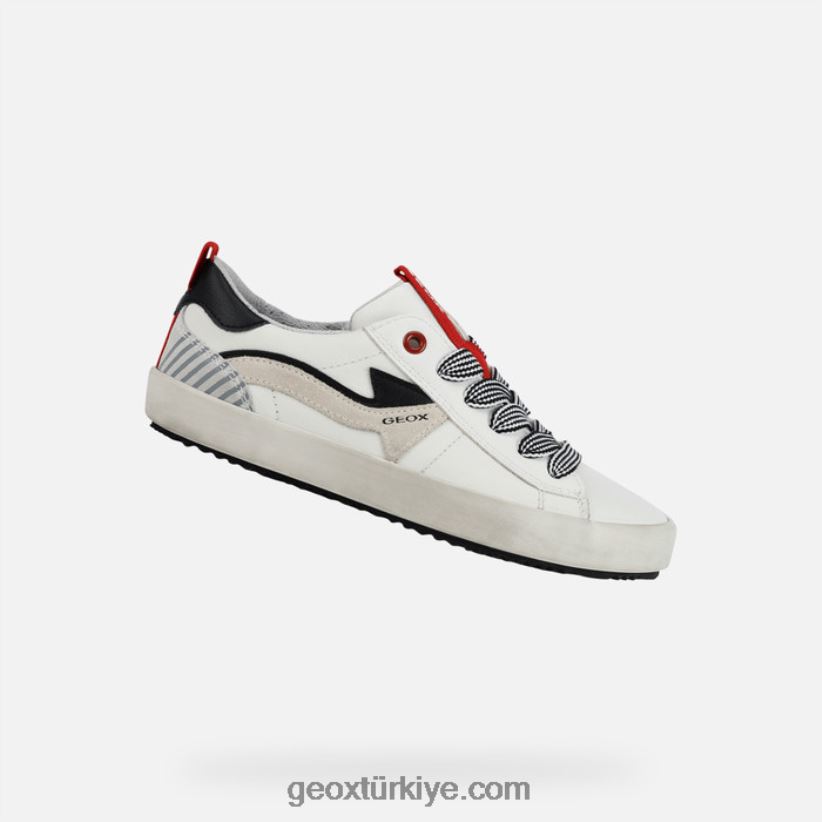 alonisso çocuğu Beyaz kırmızı Geox B60TP61392