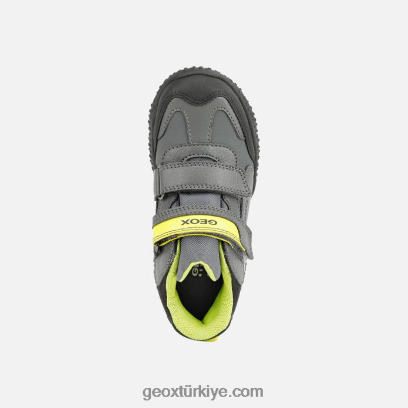 baltık çocuğu koyu gri/kireç Geox B60TP61413