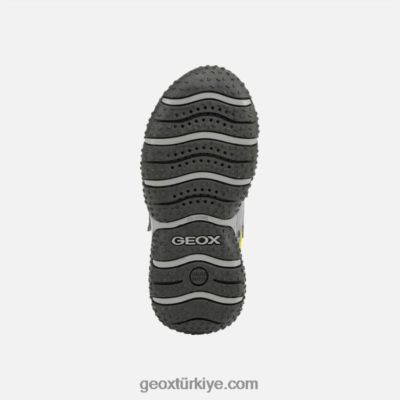 baltık çocuğu koyu gri/kireç Geox B60TP61413
