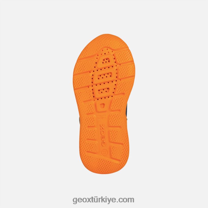 hızlı koşan çocuk lacivert/turuncu Geox B60TP61960
