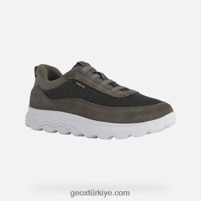 küresel adam açık zeytin yeşili Geox B60TP6901