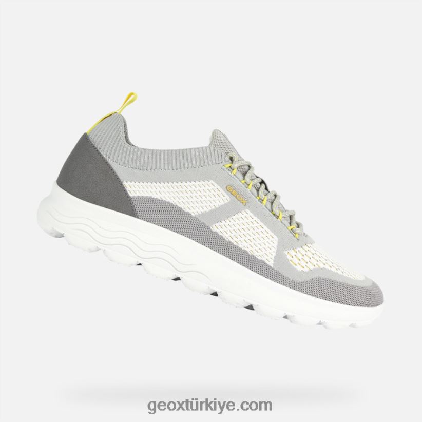 küresel adam gri beyaz Geox B60TP6736