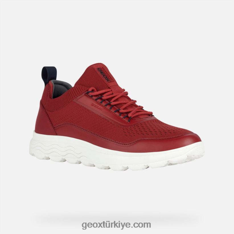 küresel adam koyu Kırmızı Geox B60TP6684