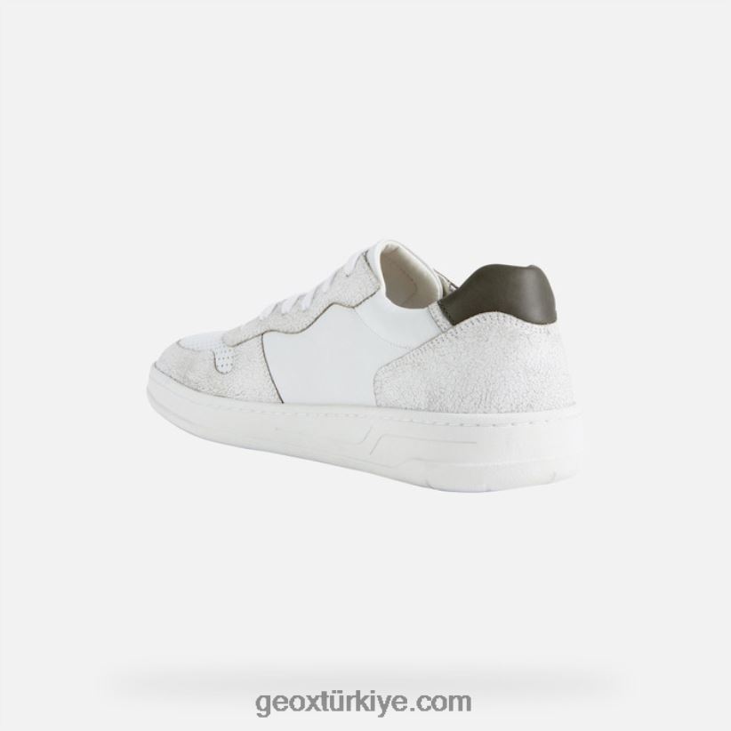 mıknatıs adam beyaz/açık zeytin yeşili Geox B60TP6784