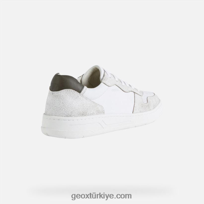 mıknatıs adam beyaz/açık zeytin yeşili Geox B60TP6784