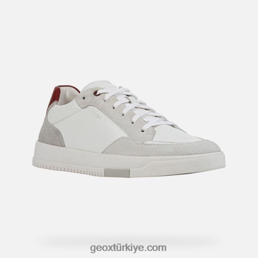 segnale adam beyaz/dk kırmızı Geox B60TP6863