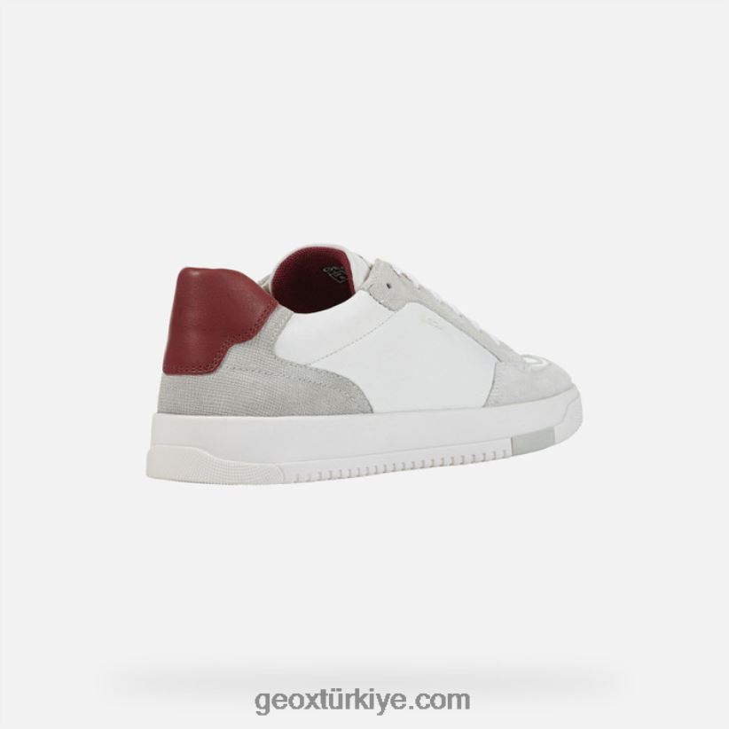 segnale adam beyaz/dk kırmızı Geox B60TP6863