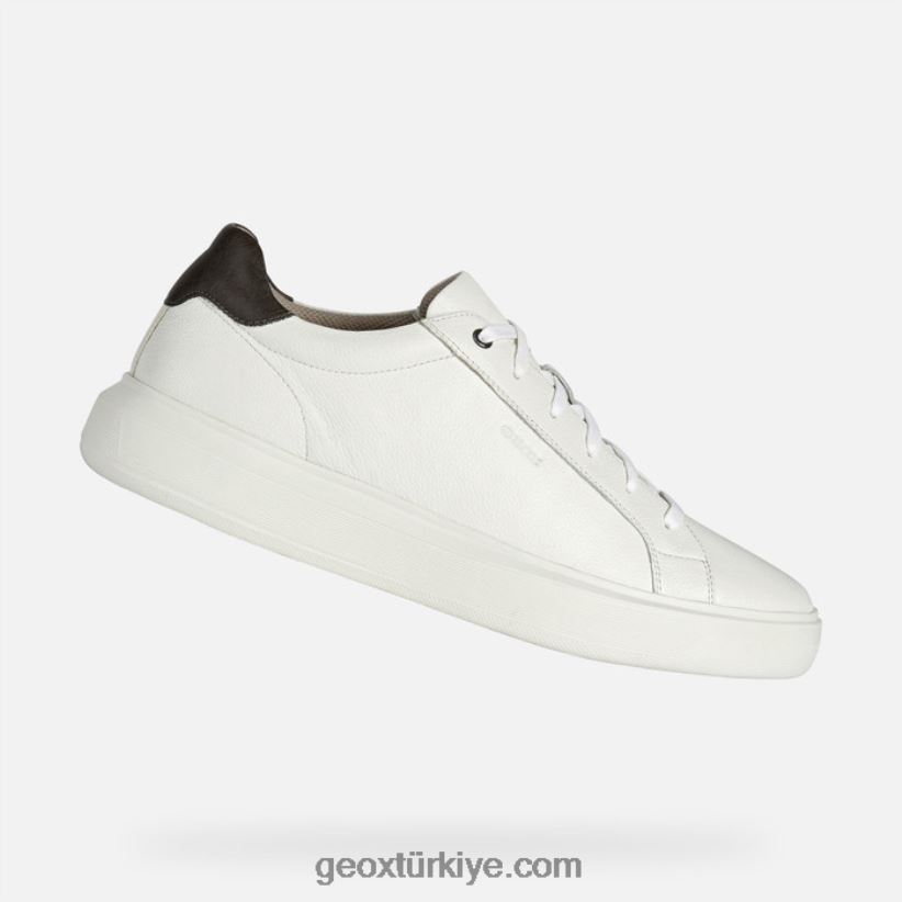 tanrısal adam beyaz/koyu kahverengi Geox B60TP6816