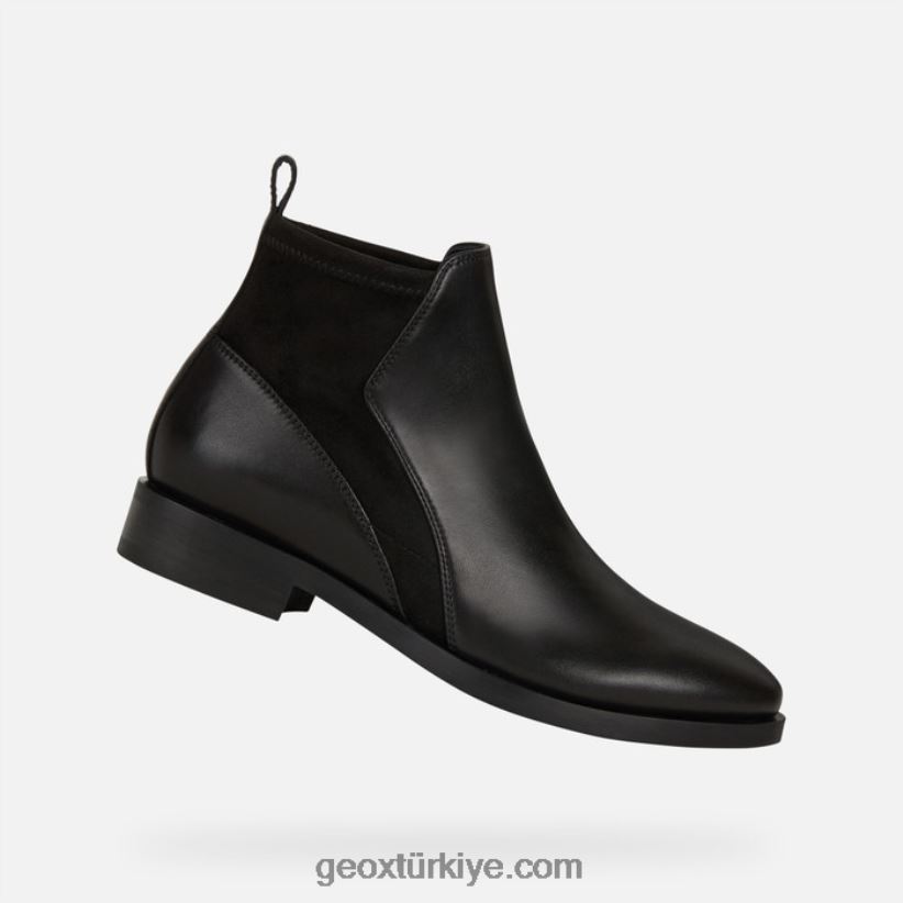 aksanlı kadın siyah Geox B60TP6599