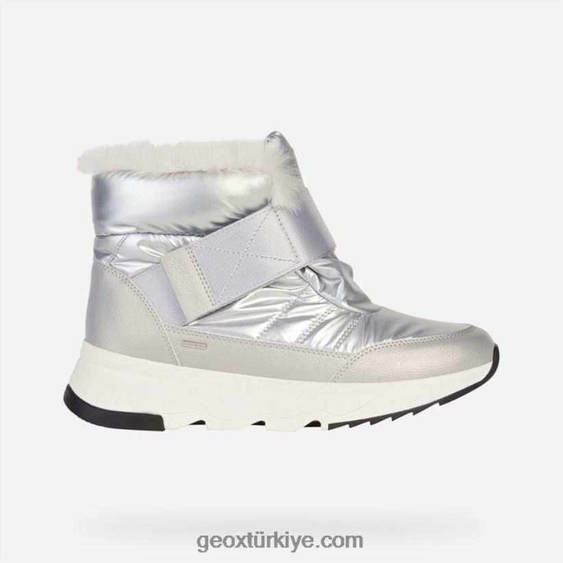 falena abx kadın gümüş/açık gri Geox B60TP61703
