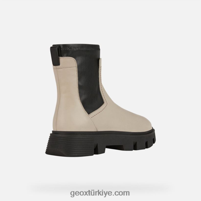 kötü kadın açık boz kahverengi/siyah Geox B60TP6255