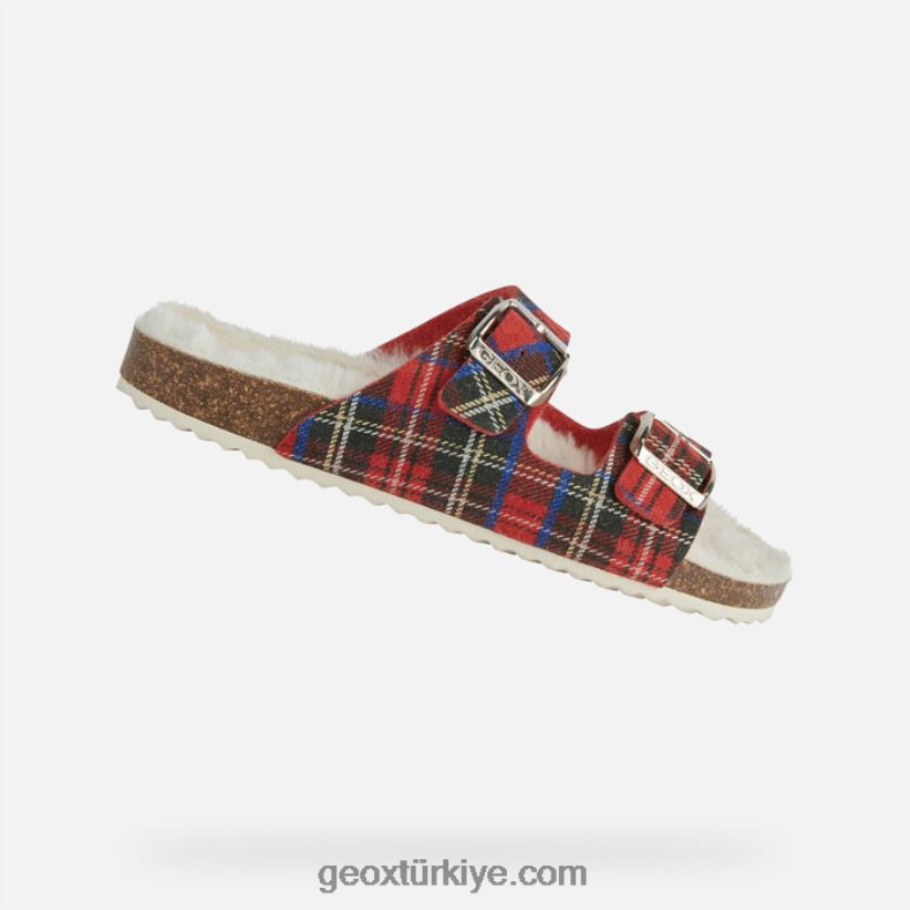 brionia kadın koyu kırmızı/kırmızı Geox B60TP661