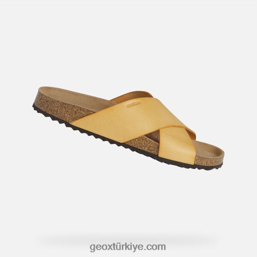 brionia kadın koyu sarı Geox B60TP6439