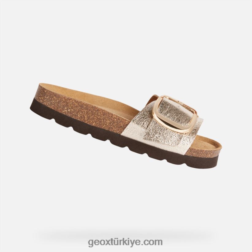 brionia yüksek kadın parlak altın Geox B60TP61682