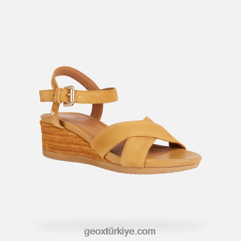 ischia corda kadın hardal Geox B60TP61677