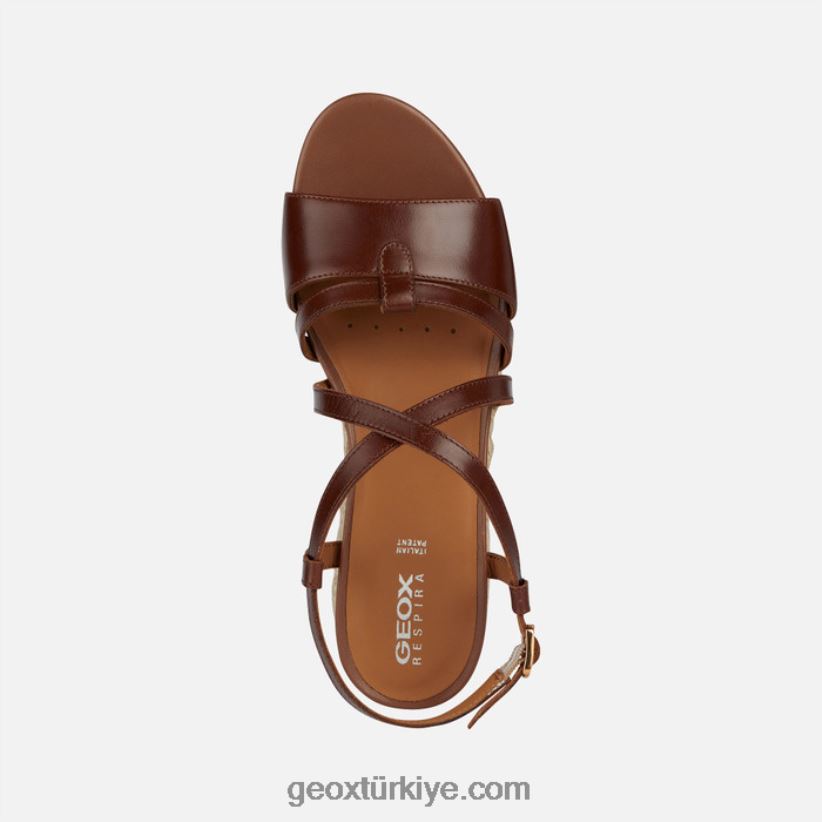 ischia corda kadın kahverengi Geox B60TP6142