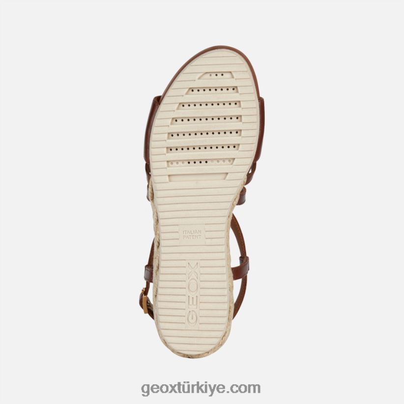 ischia corda kadın kahverengi Geox B60TP6142