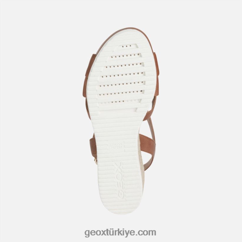 ischia corda kadın kahverengi Geox B60TP6453