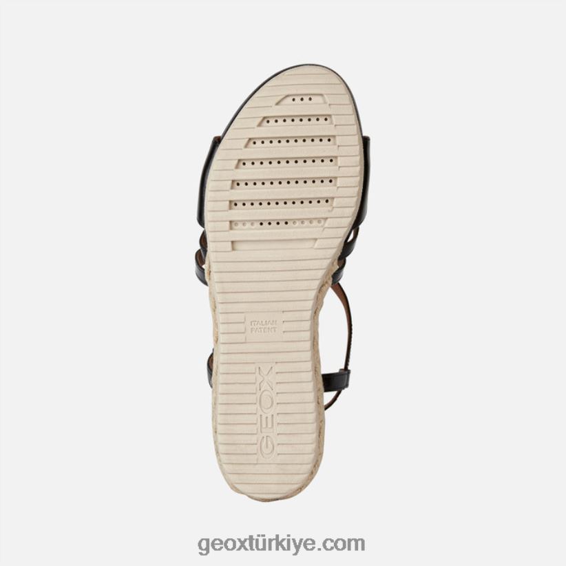 ischia corda kadın siyah Geox B60TP6143