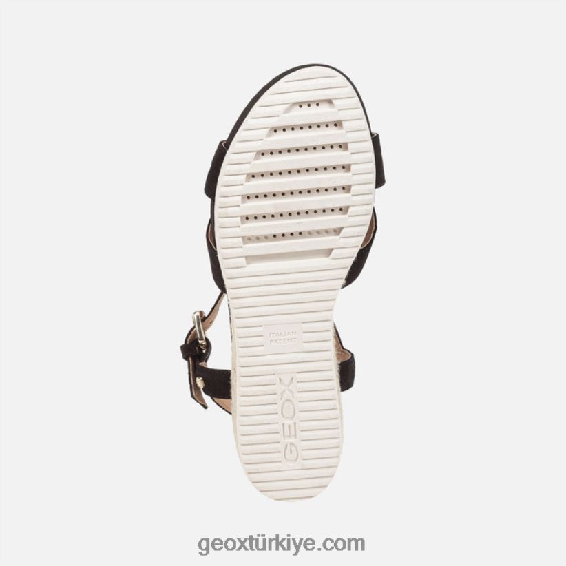 ischia corda kadın siyah Geox B60TP6167