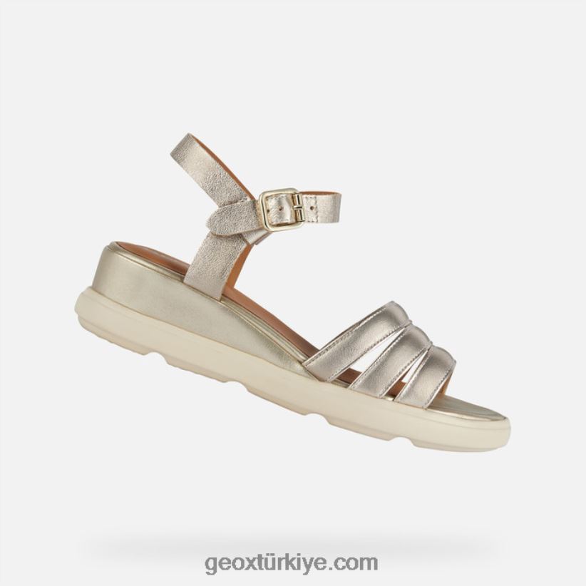 pisa kadını parlak altın Geox B60TP6188