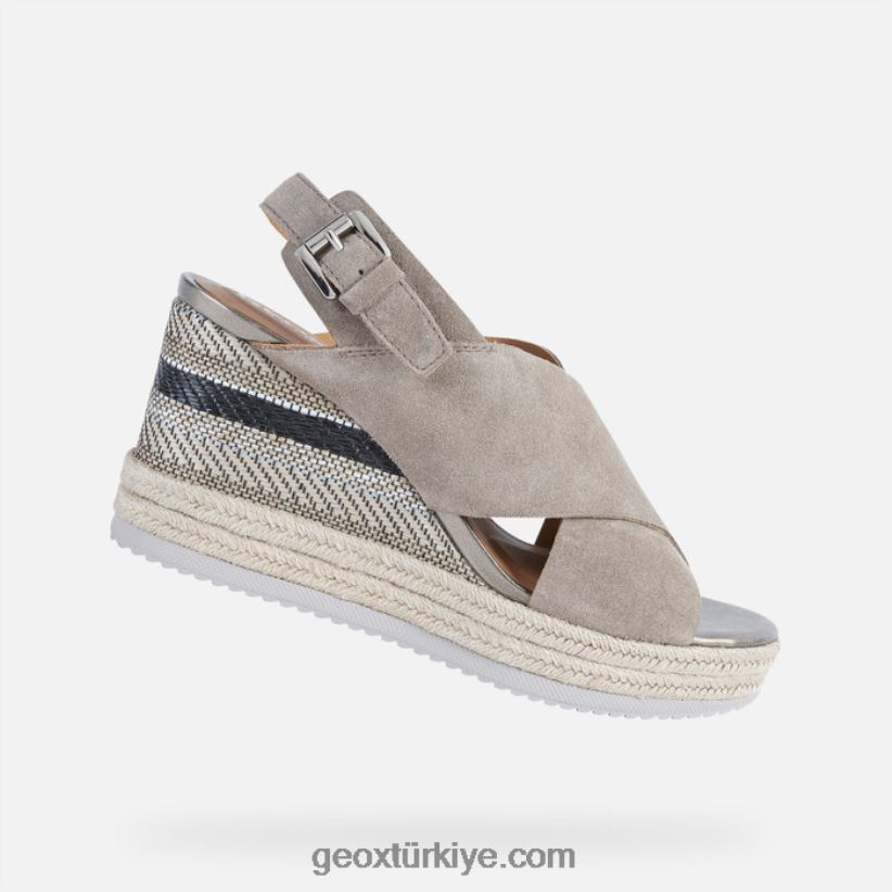 ponza kadın boz kahverengi Geox B60TP61733