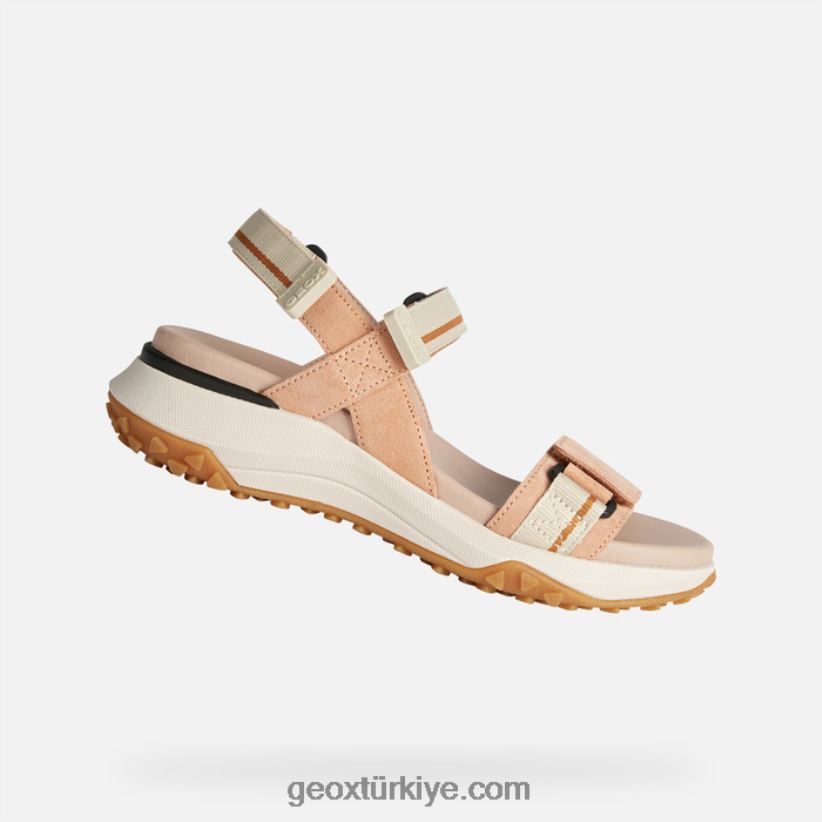 sabunis kavrama kadın şeftali/bej Geox B60TP6170
