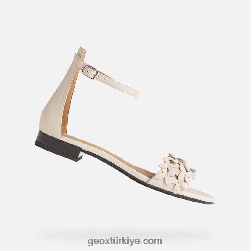 salkım sandalo kadın krem Geox B60TP6572