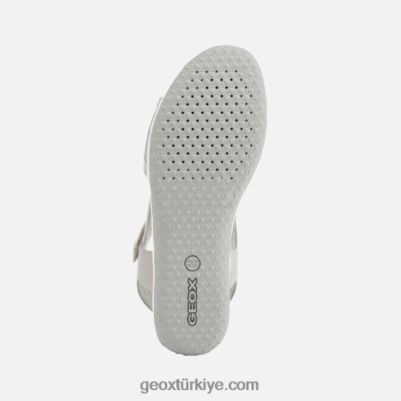 sandal vega kadın açık gri/açık hava Geox B60TP6457