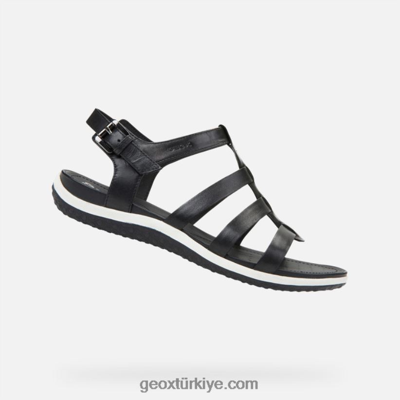 sandal vega kadın siyah Geox B60TP651