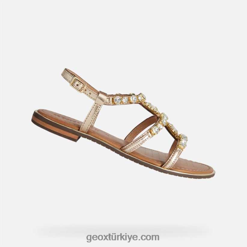 sozy artı kadın parlak altın Geox B60TP6206