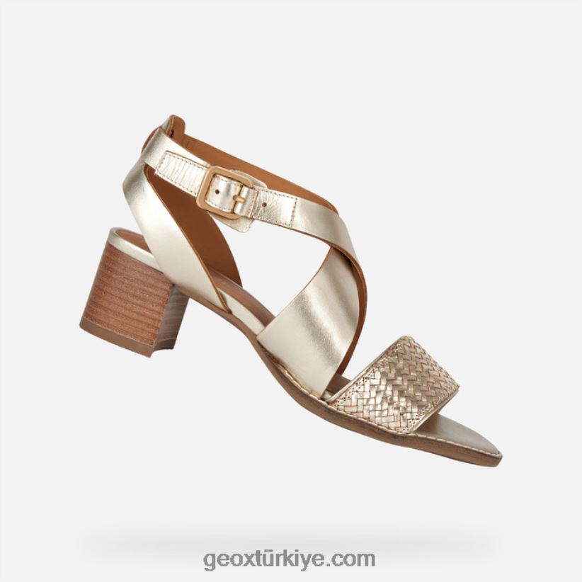 sozy orta kadın parlak altın Geox B60TP6159