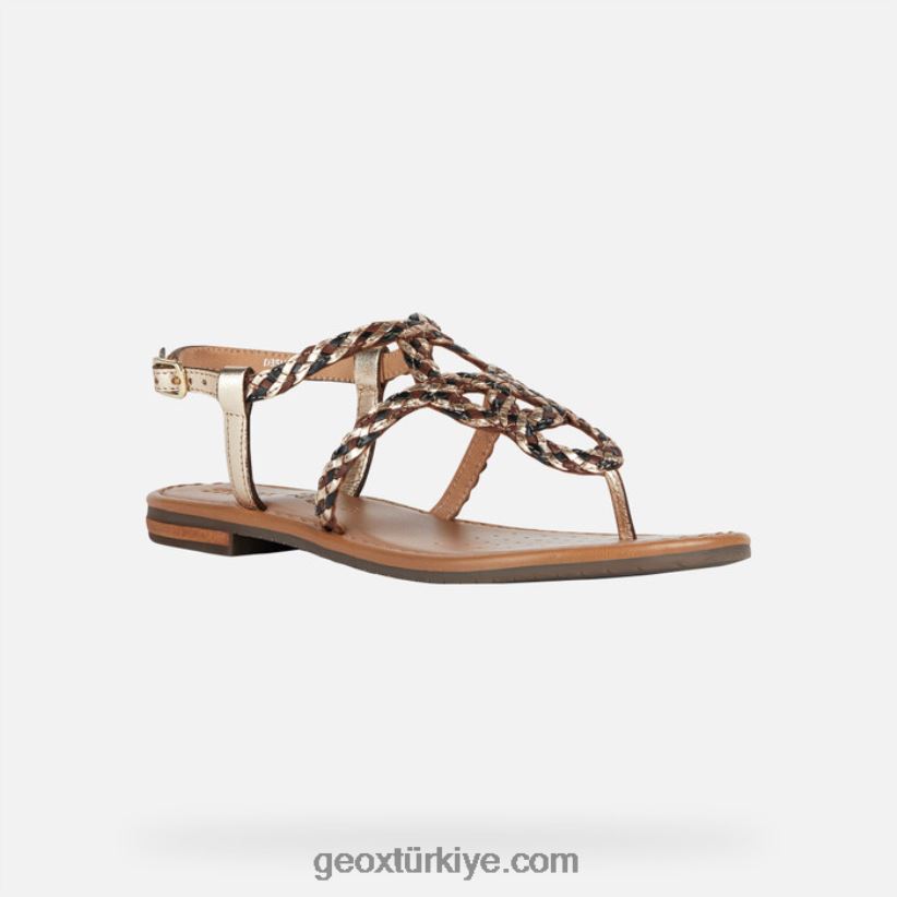 sozy s kadın açık altın/siyah Geox B60TP6205