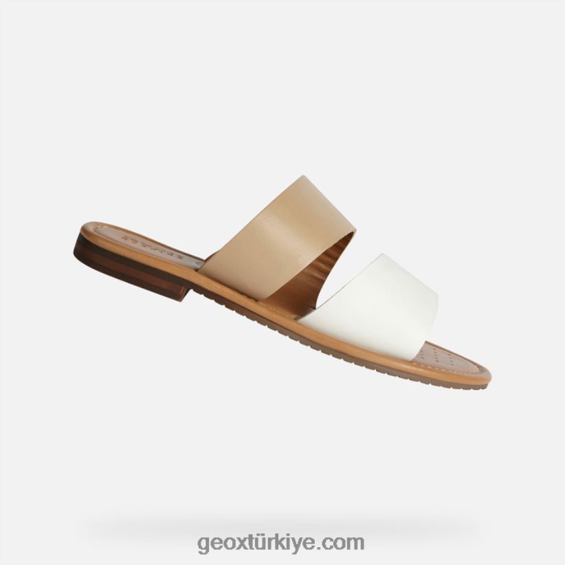 sozy s kadın bej/beyaz Geox B60TP6161