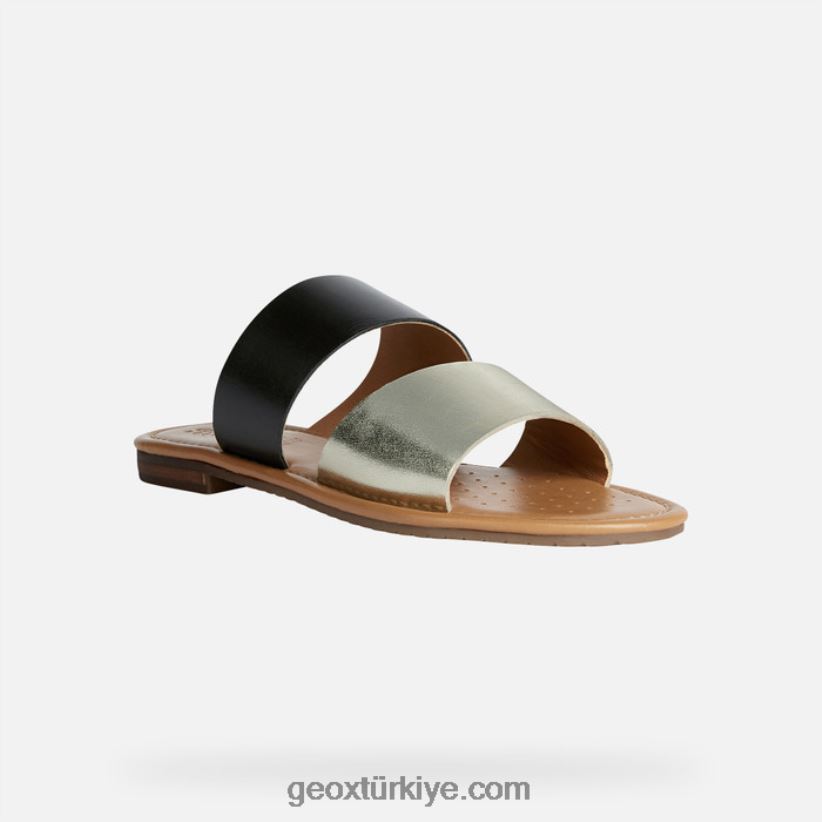 sozy s kadın siyah/açık altın Geox B60TP6207
