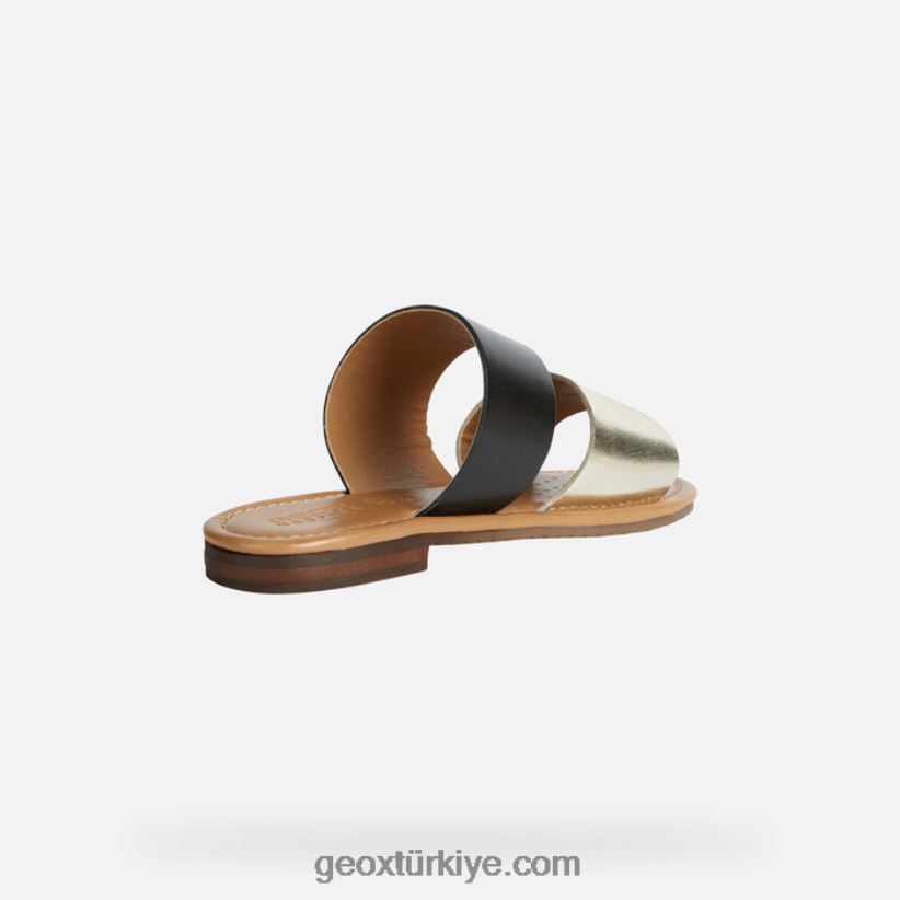 sozy s kadın siyah/açık altın Geox B60TP6207