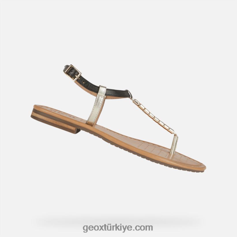 sozy s kadın siyah/açık altın Geox B60TP6519
